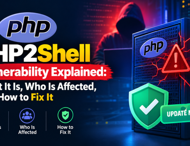 PHP2Shell Vulnerability Explained: What It Is, Who Is Affected, and How to Fix It